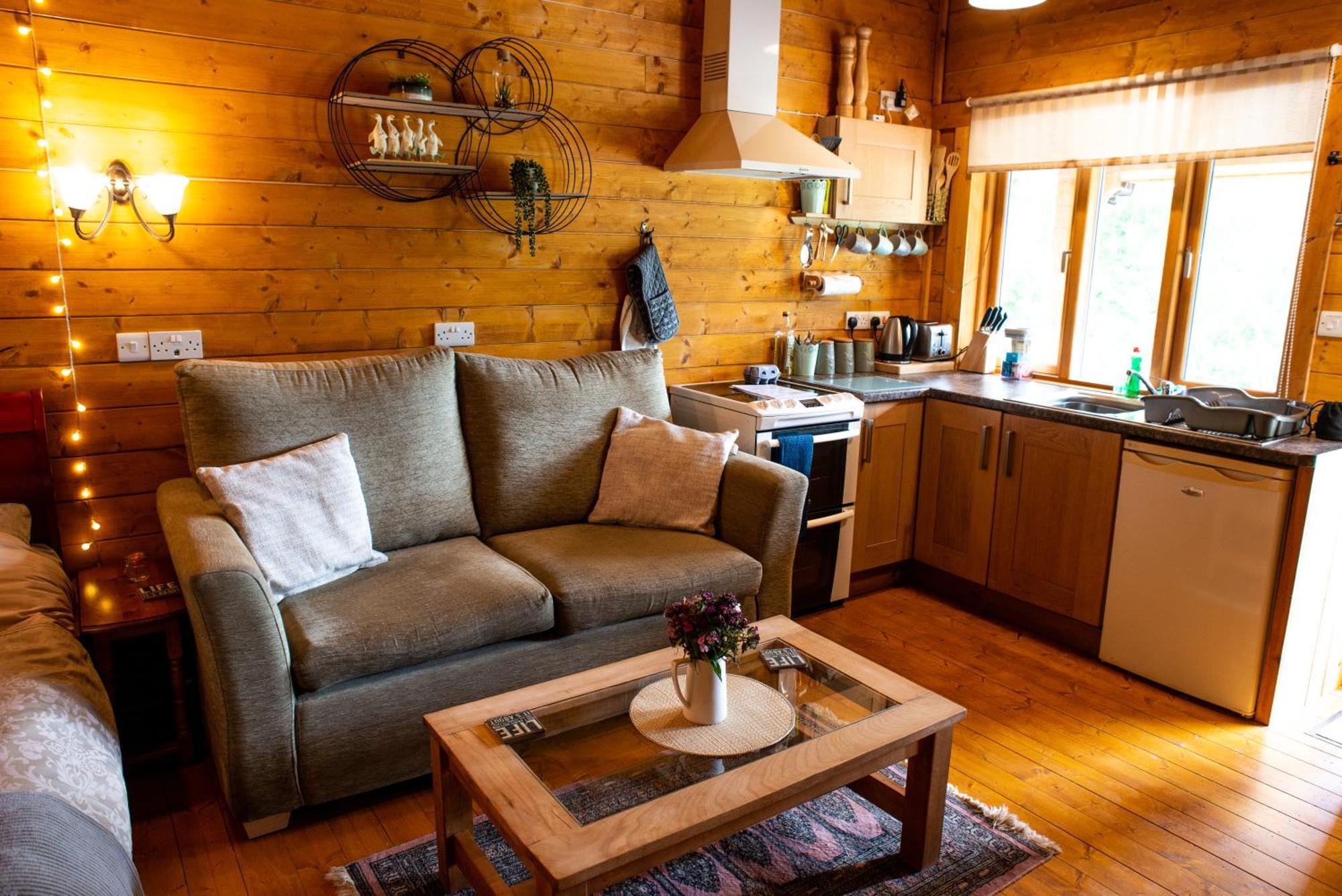 Cherry Cabin - Little Log Cabin In Wales Bettws Cedewain ภายนอก รูปภาพ